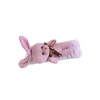Lila Renk Tavşan Figürlü Peluş Saç Bandı
