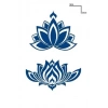 Lotus Figürlü 12 Saat Sonra Kararan Geçici Dövme Tattoo