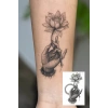 Lotus Figürlü Mini Dövme Tattoo