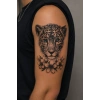 Mavi Gözlü Kaplan Geçici Dövme Tattoo