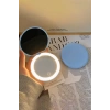 Mavi Renk Işıklı Makyaj Aynası/Cep Ayna
