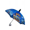 Mavi Renk Karışık Figürlü Kılıflı Çocuk Şemsiye