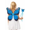 Mavi Renk Kelebek Figürlü Kanat / Asa Set