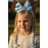 Mavi Renk Kurdele Figürlü Örgü Detaylı Çocuk Taç