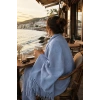 Mavi Renk Omuz Şalı/Atkı