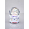 Mavi Renk Unicorn Figürlü Işıklı Küçük  Kar Küresi
