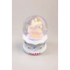 Mavi Renk Unicorn Figürlü Işıklı Küçük  Kar Küresi
