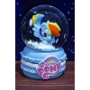 Mavi Renk Unicorn Figürlü Küçük Boy Işıklı Kar Küresi