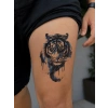 Mavili Kaplan Geçici Dövme Tattoo