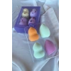 Mor Renk 4´lü Makyaj Süngeri