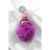 Mor Renk Bebek Figürlü Peluş Anahtarlık