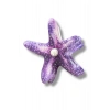 Mor Renk Deniz Yıldızı Figürlü Kemik Mandal Toka