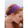 Mor Renk Geniş Saç Bandı