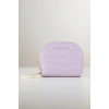 Mor Renk İnci Detaylı Deri Kadın Cüzdan/Kartlık