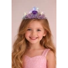 Mor Renk Kalp Figürlü Işıklı Prenses Çocuk Taç
