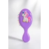 Mor Renk Unicorn Figürlü Çocuk Saç Tarama Fırçası/Tarak