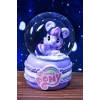 Mor Renk Unicorn Figürlü Küçük Boy Işıklı Kar Küresi