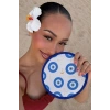 Nazar Boncuğu Desenli Katlanabilir Yelpaze