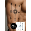 Ok Figürlü 12 Saat Sonra Kararan Geçici Mini Dövme Tattoo
