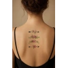 Ok ve Gül Mini Geçici Dövme Tattoo