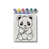 Panda Desenli Boyama Seti