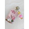 Pembe Ördek Figürlü Kartlıklı Anahtarlık