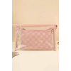Pembe Renk 2li Şeffaf Makyaj Çantası