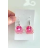 Pembe Renk Ahtapot Figürlü Çocuk Küpe (Çift)