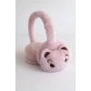 Pembe Renk Ayıcık Figürlü Peluş Kulaklık