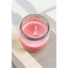 Pembe Renk Bardakta Kokulu Dekoratif Mum