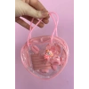 Pembe Renk Çantalı Çocuk Toka Set