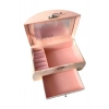 Pembe Renk Çekmeceli Ve Ayna Detaylı Takı Organizeri