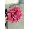 Pembe Renk Çiçek Figürlü Sim Detaylı Mandal Toka