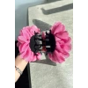Pembe Renk Çiçek Figürlü Sim Detaylı Mandal Toka