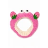Pembe  Renk Çilek Ve Göz  Figürlü Peluş Saç Bandı