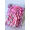 Pembe Renk Çocuk Toka Çanta Taç Set