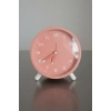 Pembe Renk Dekoratif Işıklı Alarmlı Masa Saati