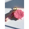 Pembe Renk Deniz Kabuğu Figürlü Cüzdan/ Anahtarlık