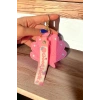 Pembe Renk Deniz Kabuğu Figürlü  Cüzdan/ Anahtarlık