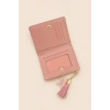 Pembe Renk Deri Kadın Cüzdan
