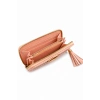 Pembe Renk Deri Kadın Cüzdan