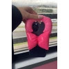 Pembe Renk Fiyonk Figürlü Telefon Aksesuarı