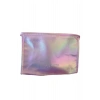 Pembe Renk Hologramlı Makyaj Çantası