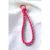 Pembe Renk İp Detaylı Telefon Aksesuarı