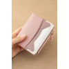 Pembe Renk Kadın Deri Cüzdan/Kartlık