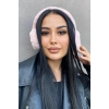 Pembe Renk Kalp Figürlü Peluş Kulaklık