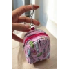 Pembe Renk Karışık Figürlü Anahtarlık Cüzdan