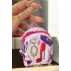 Pembe Renk Karışık Figürlü Anahtarlık Cüzdan