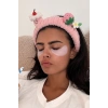 Pembe  Renk Karışık Figürlü Peluş Saç Bandı