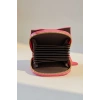 Pembe Renk Kedi Figürlü Cüzdan/Kartlık